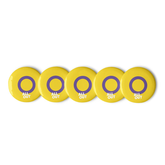 Intersex Pride Flag Pins - Set of 5 (1.25")