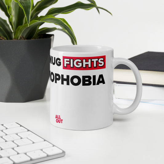This Mug Fights Homophobia - White Ceramic