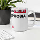 This Mug Fights Transphobia - White Ceramic