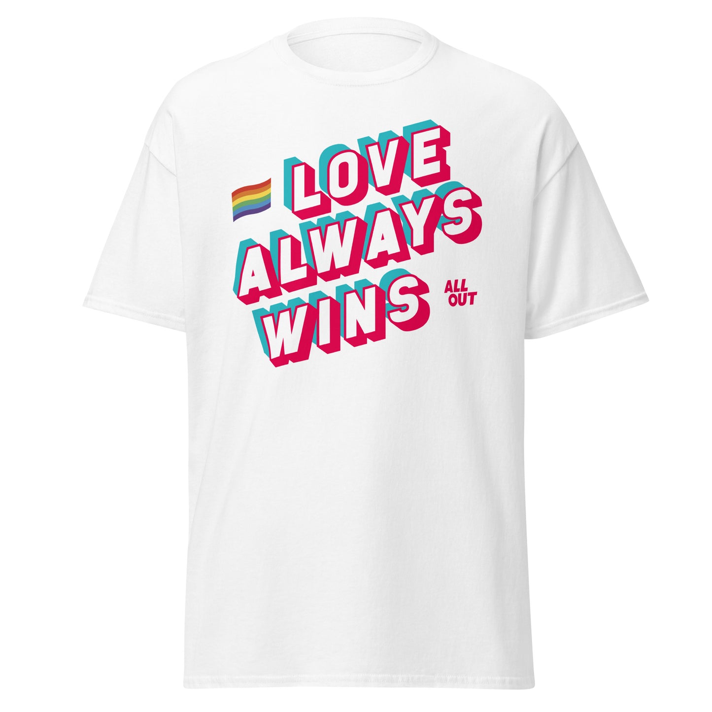 Love Always Wins - Masculine Cut T-Shirt