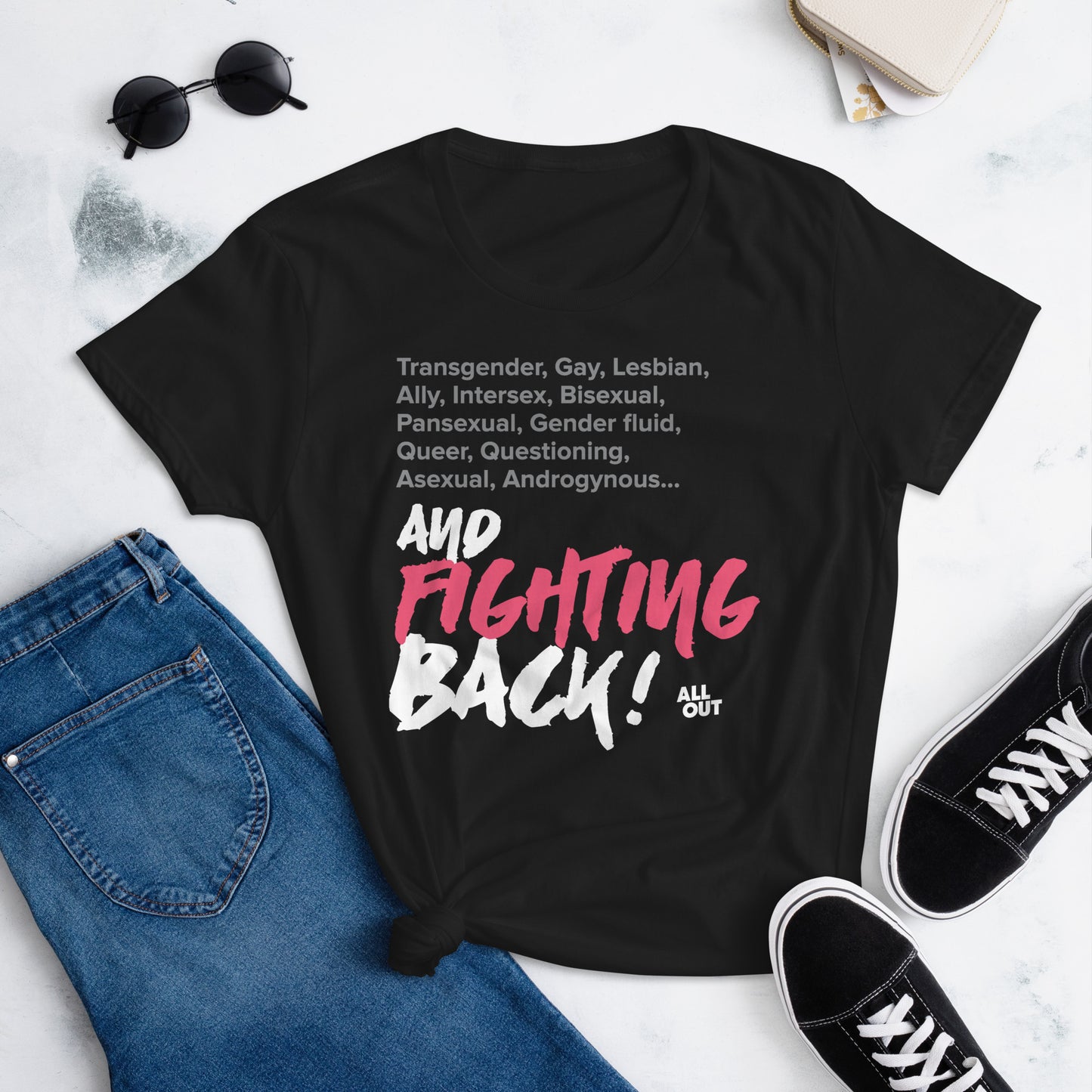 Fighting Back - Feminine Cut T-Shirt